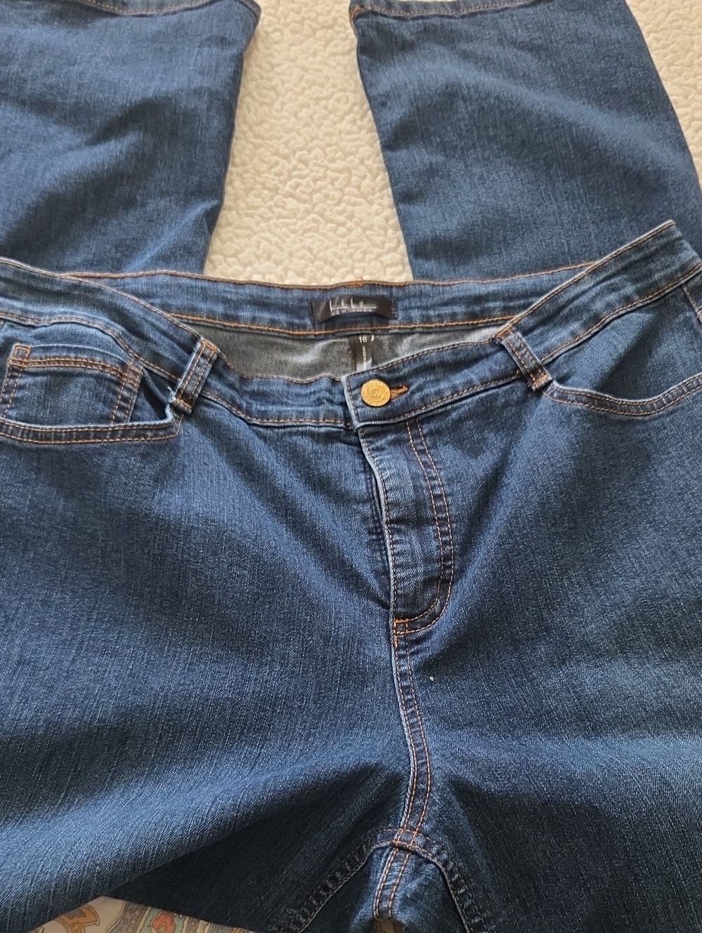 Nicole Miller Dark Blue Flare Jeans